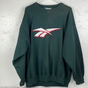 Vintage REEBOK Embroidered Logo Crewneck Sweatshirt